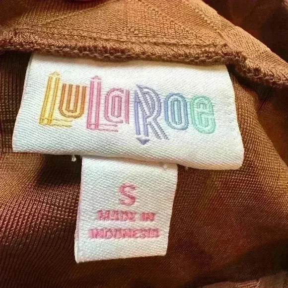 LulaRoe Brown Cassie Chevron Straight Pencil Skirt - Women’s Small 24 1/2” Long - Picture 5 of 6